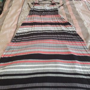 Striped maxi dress